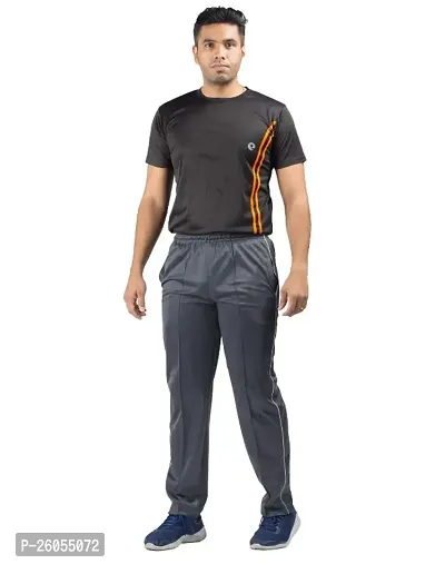 Men's Polyester Solid Regular Wear Track Pant-thumb0