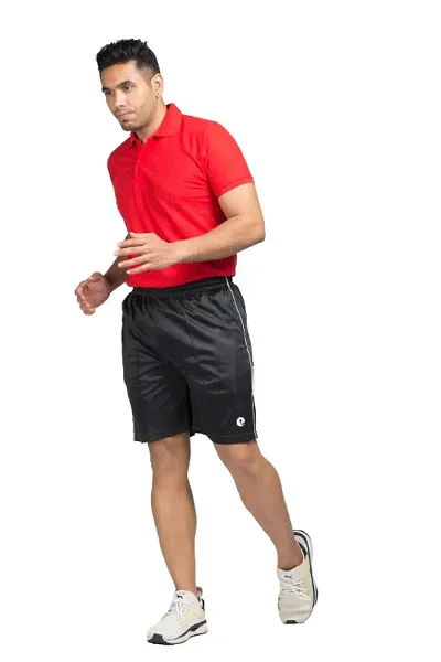 Mens Polycotton Running Sports Gym Shorts