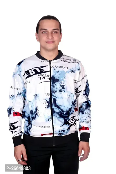 Classic Polyester Printed Jacket for Men