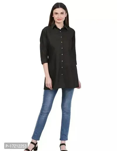 Stylish Fancy Cotton Shirts For Women Pack Of 1-thumb0