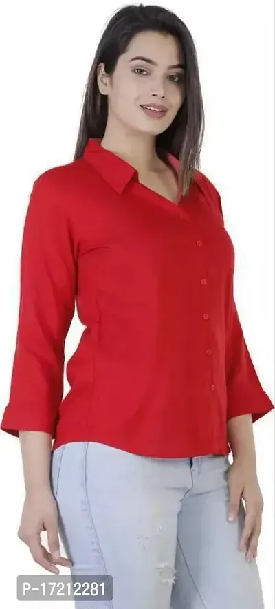 Stylish Fancy Rayon Shirts For Women Pack Of 1