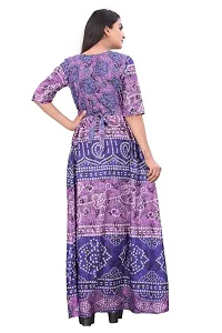 Reliable Rayon Printed Stitched Gown For Women-thumb2