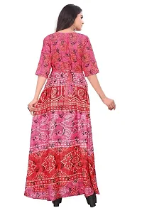 Reliable Rayon Printed Stitched Gown For Women-thumb2