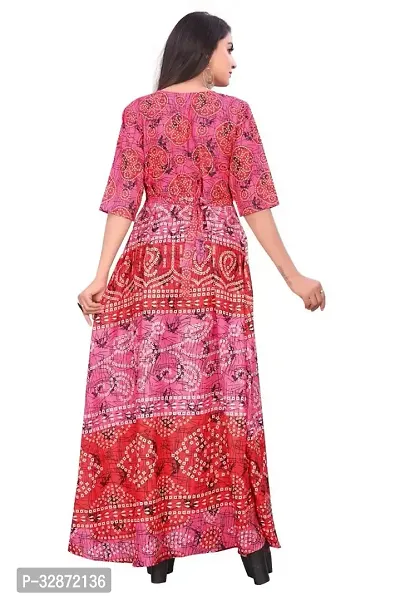 Reliable Rayon Printed Stitched Gown For Women-thumb3