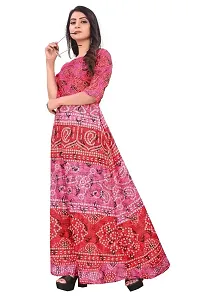 Reliable Rayon Printed Stitched Gown For Women-thumb3