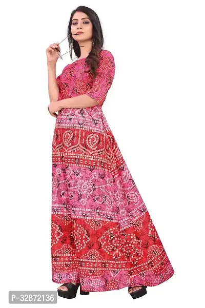 Reliable Rayon Printed Stitched Gown For Women-thumb4