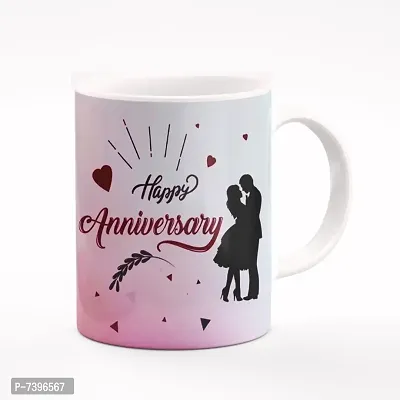 Happy Anniversary Day Coffee Mug | Gifts for Husband Wife Bhaiya Bhabhi Friend | Ceramic Mug-thumb0