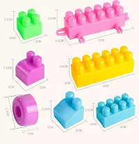 Classic 100Pcs Diy Plastic Building Blocks For Kids Puzzle Games Multicolor-thumb2