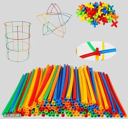 Mayne Educational Building Blocks Smart Straw With Different Shape 60Pcs-thumb0