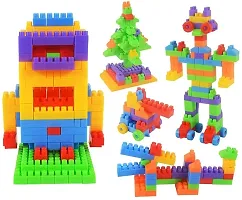 Classic Toy Building Blocks - Diy Blocks With Wheel For Kids 100Pcs Multicolor-thumb2