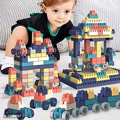 Classic Diy Puzzle Building Blocks Game Toys For Kids Educational Blocks 100Pcs Multicolor-thumb0