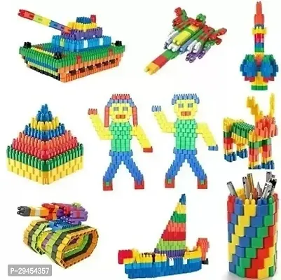 Classic Building Blocks Toys For Kids Education 100 Bullet Blocks Multicolor-thumb0