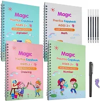 Classic Sank Magic Practice Copybook Number 4 Book and 5 Refill and 1 Pen Multicolor-thumb2