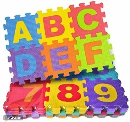 Desicart Kids Alphabet Interlocking Puzzle Mat Tiles Abc And Digits Educational Toy 36 Pieces-thumb0
