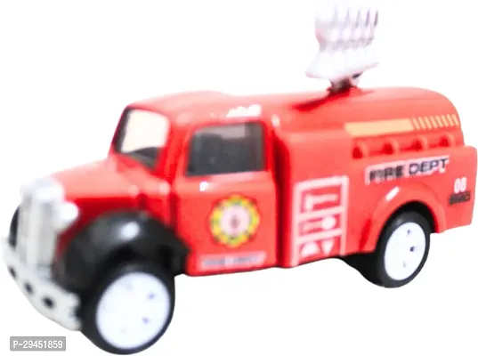 Stylish Red Fire Rescue Team Truck Toy Friction Power Car Toy-thumb2