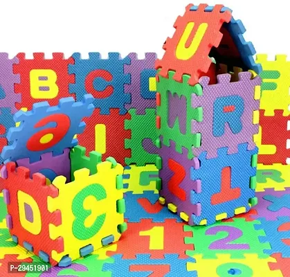 Desicart Kids Alphabet Interlocking Puzzle Mat Tiles Abc And Digits Educational Toy 36 Pieces-thumb3