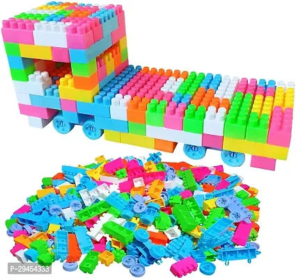 Classic Diy Building Blocks Toy For Kids Puzzle Games For Kids Smart Activity 75+ Blocks Multicolor-thumb2