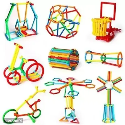 Shreenik Assembly Educational Colorful Stick Building Blocks For Kids_200+ Pisnbsp;nbsp;(Multicolor)-thumb0