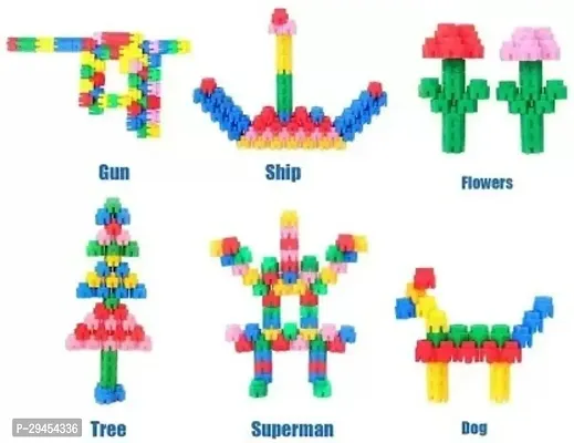 Classic Hexagon Educational Building Blocks | Non-Toxic Kids Building Block 50Pcs Multicolor-thumb2