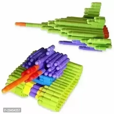 Classic Building Blocks Toys For Kids Education 100 Bullet Blocks Multicolor-thumb2