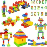 Mayne 2 In 1 Combo Of 50 Pcs Diy Building Blocks And 100 Pcs Straw Assembly Blocks-thumb1