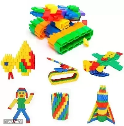 Mayne Combo Of Diy Blocks 40Pcs And Bullet Blocks 60Pcsnbsp;nbsp;(Multicolor)-thumb0