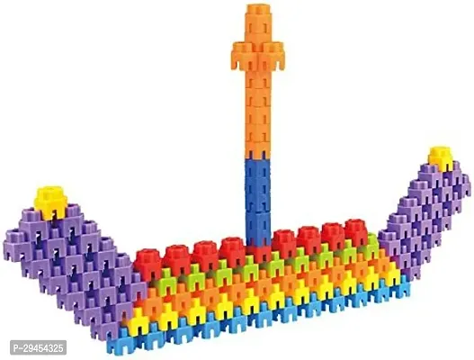 Classic Non-Toxic Kids Building Block | Hexagon Educational Building Blocks 60Pcs Multicolor-thumb2