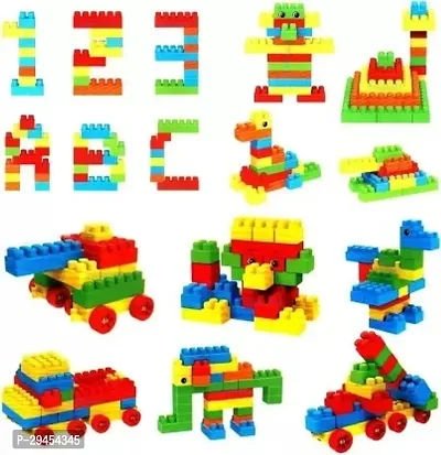 Classic 200 Pieces Building Blocks For Kids With Wheel Age 3+ Kids Building Block Toys Multicolor-thumb3