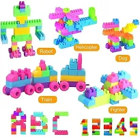 Arizon Diy Plastic Building Blocks Toy Set Creative Learning Educational Block Toys 60 Pieces-thumb2