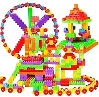 Classic Diy Educational Building Block Pack Of 60+ For Kids, Learning Toys Multicolor-thumb1