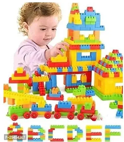 Classic Diy Educational Building Block Pack Of 60+ For Kids, Learning Toys Multicolor