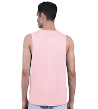 Freecultr Men's Twin Skin Bamboo Cotton Active Vest, Anti Microbial, Anti Odor, Breath tech Super Soft  Comfort Fit Inner wear (Pack of 1) Peach-thumb3