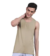 Freecultr Men's Twin Skin Bamboo Cotton Active Vest, Anti Microbial, Anti Odor, Breath tech Super Soft  Comfort Fit Inner wear (Pack of 3)-thumb3