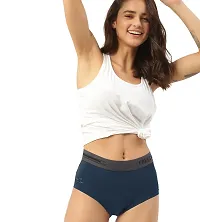 FREECULTR Antibacterial Micro Modal Boxer Brief for Women | Panty | Boxer for Girls- Pack of 2 (Prussian Blue, Turtle Green)-thumb1