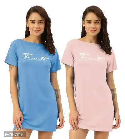 Buy online Blue Viscose T-shirt Dress from western wear for Women by Tshirt  Company for ₹799 at 74% off | 2024 Limeroad.com