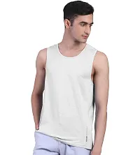 Freecultr Men's Twin Skin Bamboo Cotton Active Vest, Anti Microbial, Anti Odor, Breath tech Super Soft  Comfort Fit Inner wear (Pack of 3)-thumb1