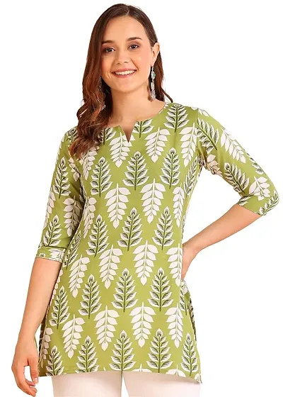 Stylish Rayon Printed Short Kurtis