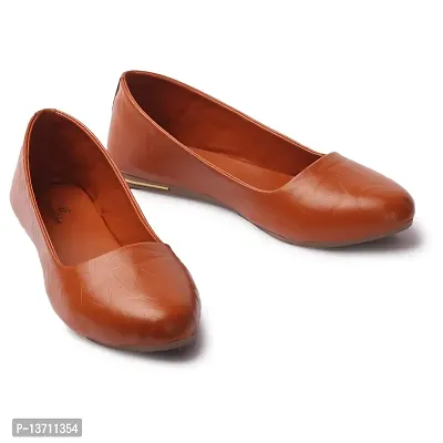 Elegant feet Fashionable, Soft  Comfortable Daily Use Casual Peach Flat Bellies (202)