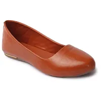 Elegant feet Fashionable, Soft  Comfortable Daily Use Casual Peach Flat Bellies (202)-thumb3