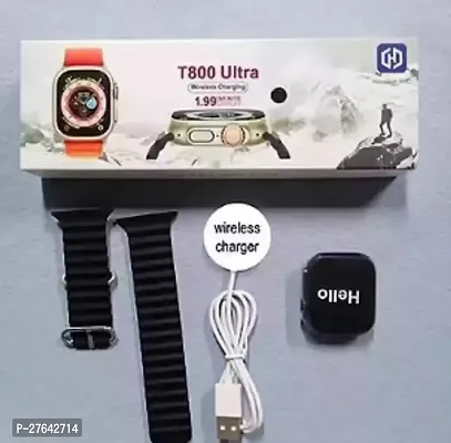 Amoled T800 Smartwatch withBluetooth Make/Recieve Call,Send/Recieve SMS, Social Media Alert, Heartrate  Step Tracking-thumb2