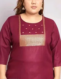 Stylish Maroon Cotton Printed Kurta, Bottom And Dupatta Set For Women-thumb2