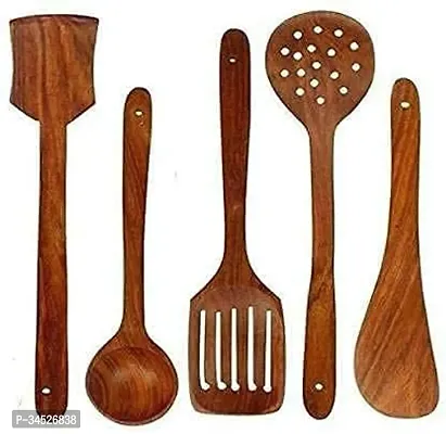 Wooden Treasure Wooden Handmade Kitchen Cooking Spatula-thumb0