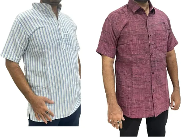 New Launched Cotton Short Sleeves Casual Shirt 