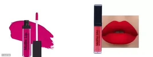 Vonzo Liquid Matte Lipstick Set Of 2 Magenta And Hotred