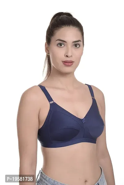 Soft Beauty Bra by SS Enterprises | Women's Cotton Hosiery Cuty Non Padded Bra-thumb3