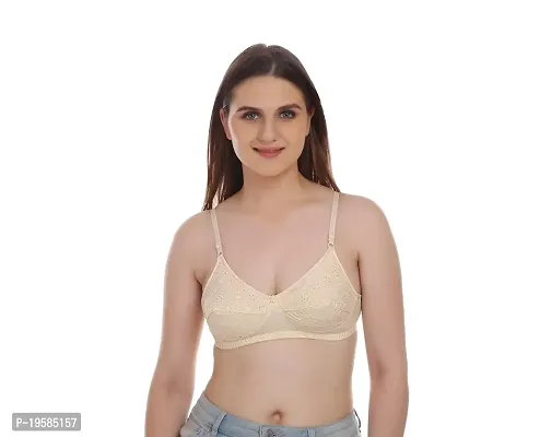 Soft Beauty Bra by SS Enterprises | Women's Cotton Wire Free Full Coverage Amanat Bra Pack of 2-thumb2