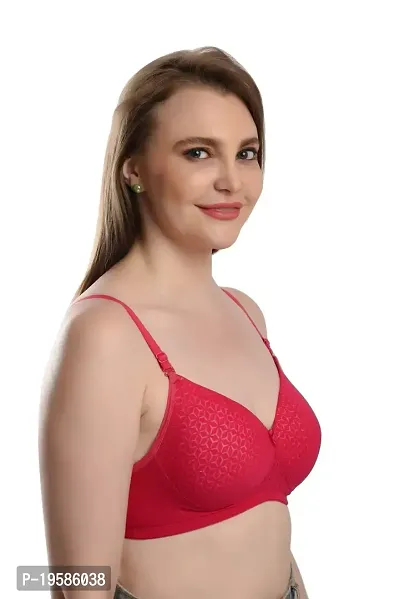 Soft Beauty Bra by SS Enterprises | Women's Cotton Self Padded Bra Non-Wired T-Shirt Bra-thumb4