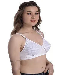 Soft Beauty Bra by SS Enterprises | Women's Perfecto Plus Size Soft Cotton Full Cup Everyday Non-Padded Aria Chicken Bra-thumb1