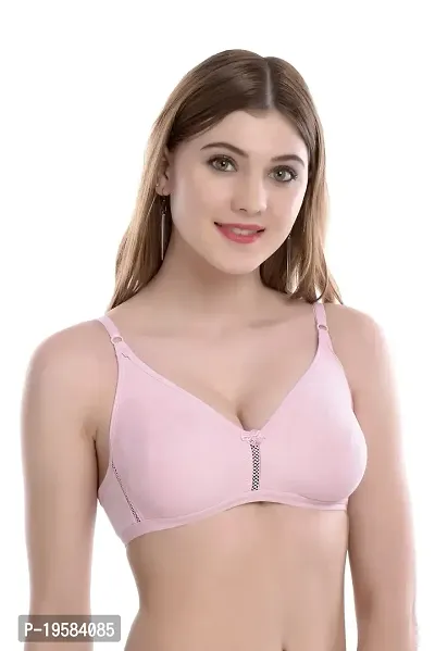 Soft Beauty Bra by SS Enterprises | Angel Cotton SeamlessWomen's Everyday Bra Light Pink-thumb3