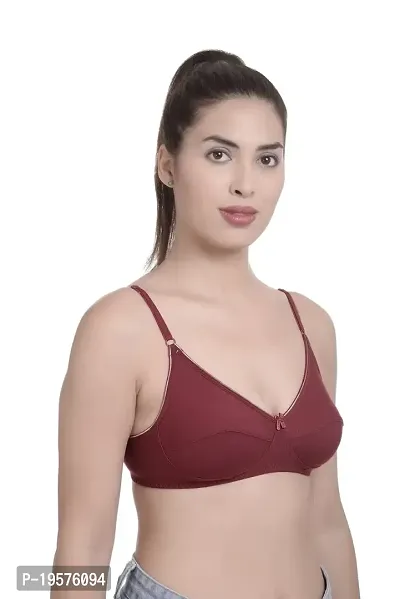 Soft Beauty Bra by SS Enterprises | Women's Perfecto Plus Size Soft Cotton Full Cup Everyday Non-Padded Sona Bra-thumb4